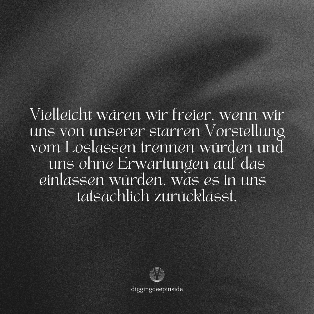 Vom Loslassen